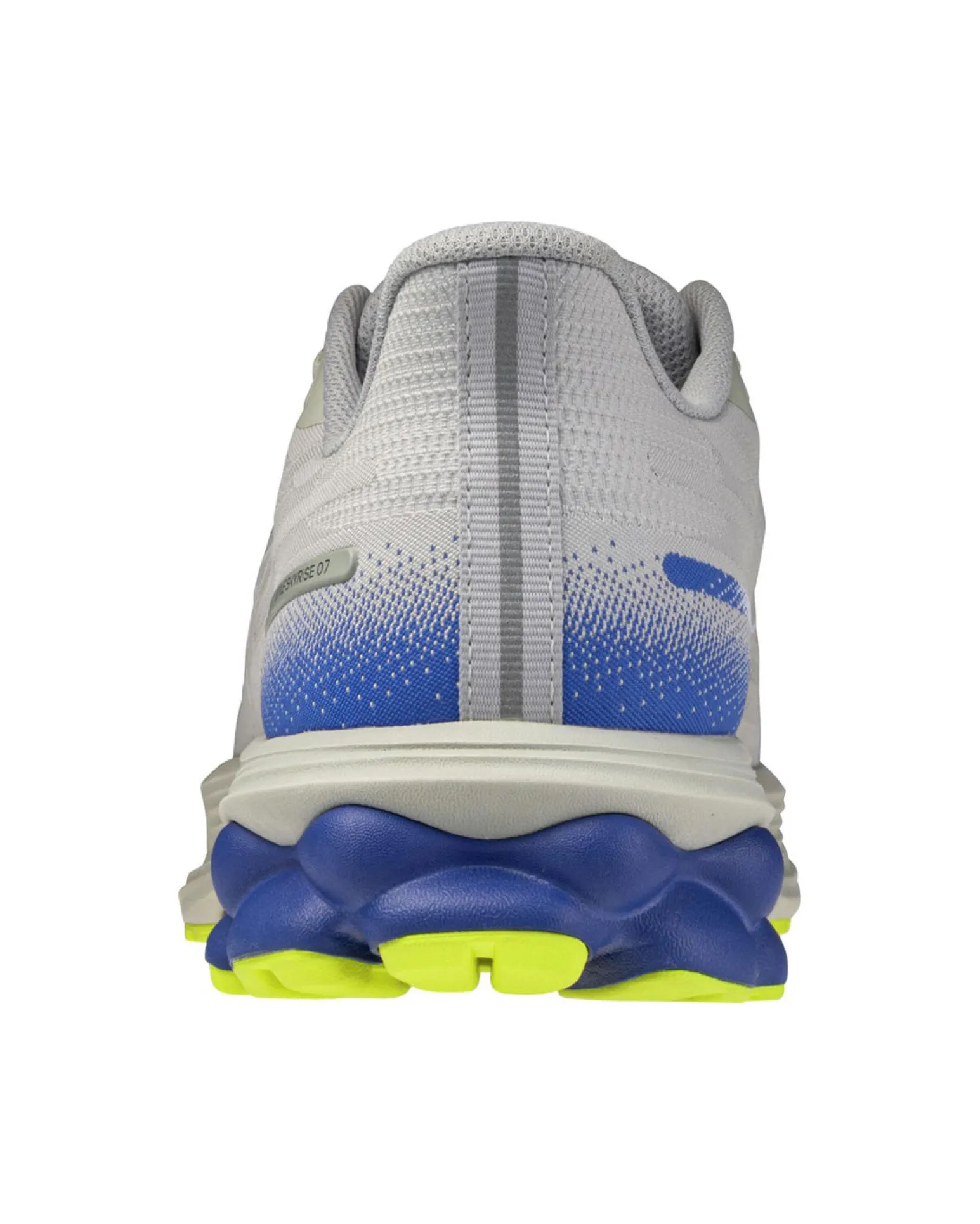 MIZUNO - SCARPA DA RUNNING WAVE SYRISE 7 GRIGIA CON DETTAGLI BLU E GIALLO FLUO DA UOMO, J1GC2609_02