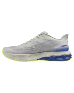 MIZUNO - SCARPA DA RUNNING WAVE SYRISE 7 GRIGIA  CON DETTAGLI BLU E GIALLO FLUO DA UOMO, J1GC2609_02