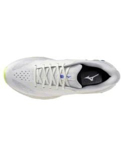 MIZUNO - SCARPA DA RUNNING WAVE SYRISE 7 GRIGIA CON DETTAGLI BLU E GIALLO FLUO DA UOMO, J1GC2609_02