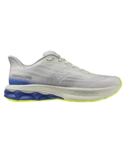 MIZUNO - SCARPA DA RUNNING WAVE SYRISE 7 GRIGIA CON DETTAGLI BLU E GIALLO FLUO DA UOMO, J1GC2609_02