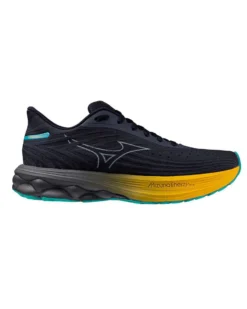 MIZUNO - SNEAKERS WAVE SKYRISE 6 BLU CON DETTAGLI GIALLI E CELESTI DA UOMO,  J1GC2509_51