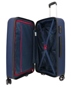 MODO BY RONCATO - TROLLEY ABS BLU 4 RUOTE CON COMBINAZIONE TSA