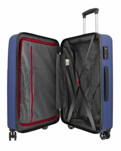 MODO BY RONCATO - TROLLEY ABS BLU 4 RUOTE CON COMBINAZIONE TSA