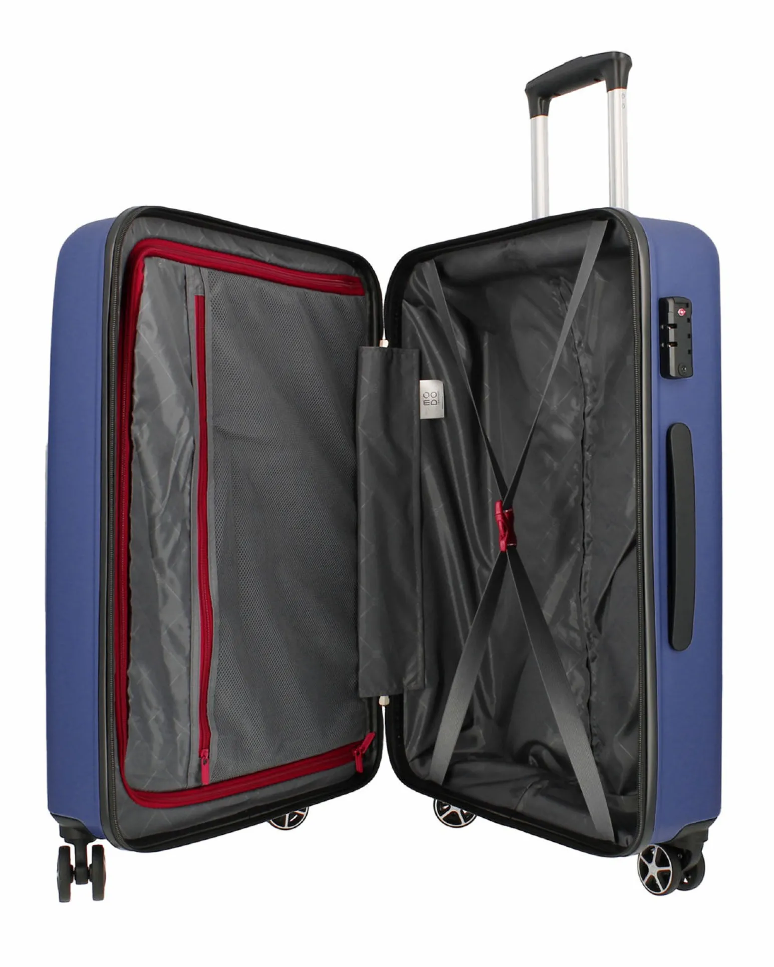 MODO BY RONCATO - TROLLEY ABS BLU 4 RUOTE CON COMBINAZIONE TSA