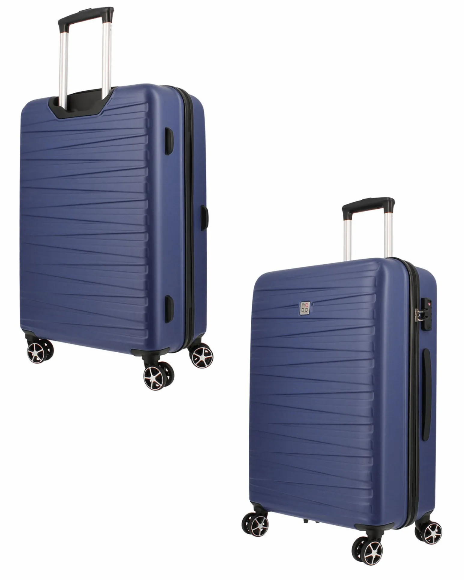 MODO BY RONCATO - TROLLEY ABS BLU 4 RUOTE CON COMBINAZIONE TSA