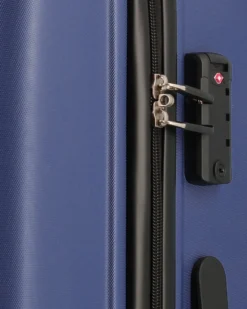 MODO BY RONCATO - TROLLEY ABS BLU 4 RUOTE CON COMBINAZIONE TSA