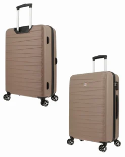 MODO BY RONCATO - TROLLEY ABS CHAMPAGNE 4 RUOTE CON COMBINAZIONE TSA
