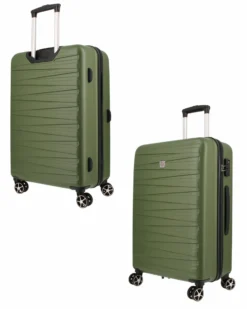 MODO BY RONCATO - TROLLEY ABS VERDE MILITARE 4 RUOTE CON COMBINAZIONE TSA