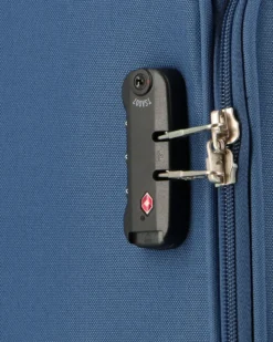 MODO BY RONCATO - TROLLEY BLU IN TESSUTO CON LUCCHETTO TSA