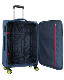 MODO BY RONCATO - TROLLEY BLU IN TESSUTO CON LUCCHETTO TSA