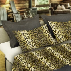 MORFEO - LENZUOLA COPPIA MORFEO LEOPARDO BEIGE 2 PIAZZE