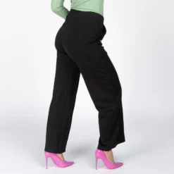 MY JEWELS - DONNA PANTALONE PALAZZO NERO