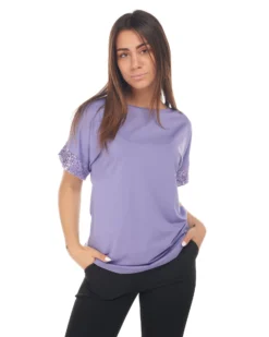 MY JEWELS - DONNA TSHIRT MANICA CORTA PAILLETTES