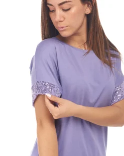 MY JEWELS - DONNA TSHIRT MANICA CORTA PAILLETTES