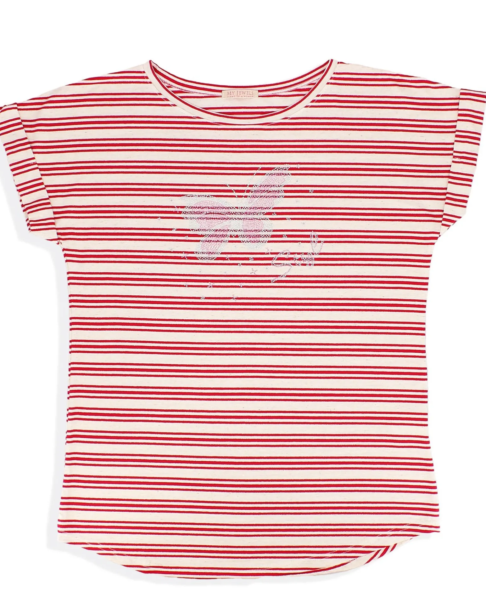 MY JEWELS - DONNA TSHIRT MANICA CORTA A RIGHE