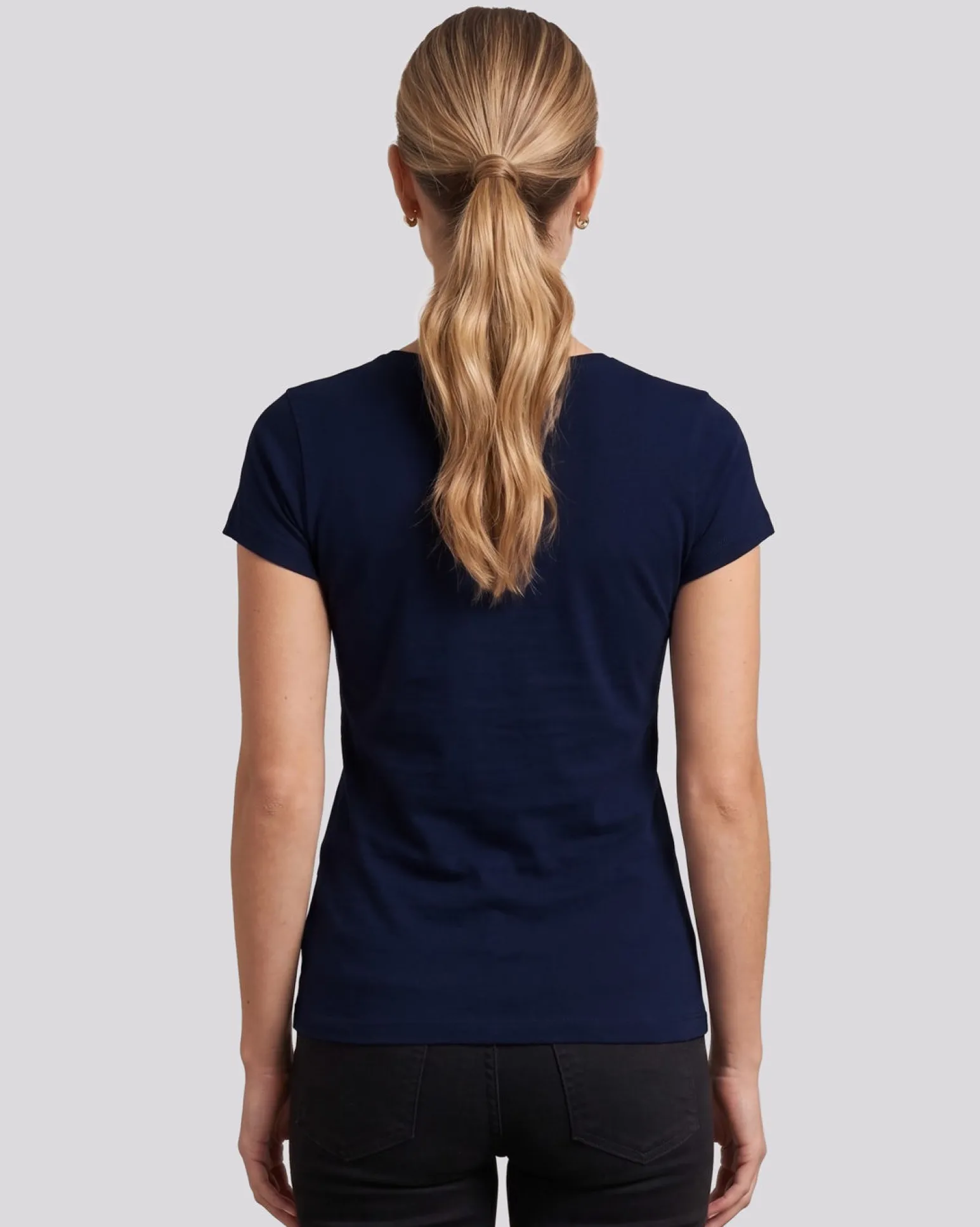 MY JEWELS - Tshirt mezza manica con scollo a girocollo BAMBOO blu