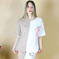 MY JEWELS - TSHIRT MEZZA MANICA CON ORSETTO