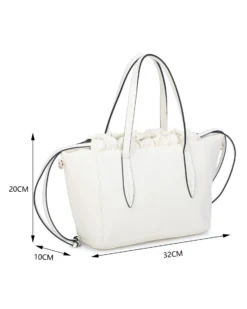 NARDINI - Borsa due manici maculata con coulisse, tracolla removibile