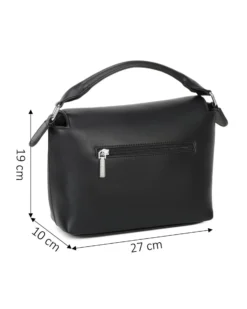 NARDINI - Borsa un manico zebrata con patta diagonale e tasca posteriore, tracolla removibile