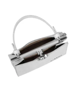 NARDINI - Minibag perla con due scomparti principali, tracolla removibile