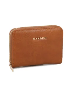 NARDINI - Portacarte cuoio con chiusura a zip