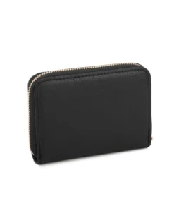 NARDINI - Portacarte nero con chiusura a zip