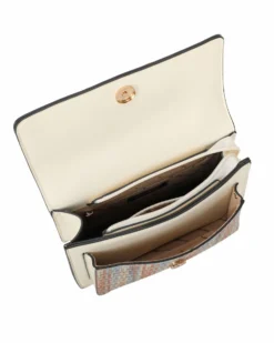 NARDINI - Tracolla multicolor con tasca frontale e morsetto sulla patta