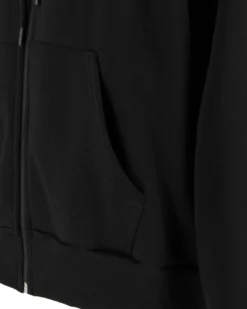 NASA - FELPA CON CAPPUCCIO E ZIP NERA/BIANCA/GRIGIA DA UOMO