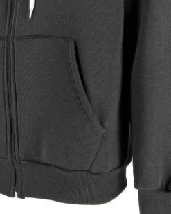 NASA - FELPA NERA DA UOMO CON ZIP E CAPPUCCIO