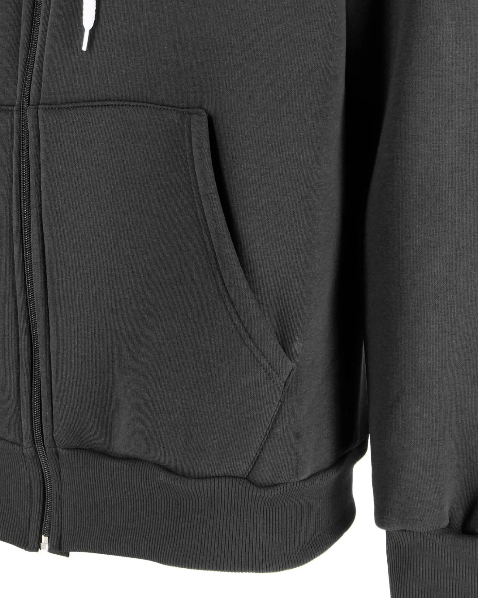 NASA - FELPA NERA DA UOMO CON ZIP E CAPPUCCIO
