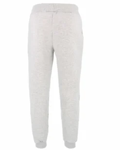 NASA - PANTALONE FELPA GRIGIO MELANGE DA UOMO CON POLSINO