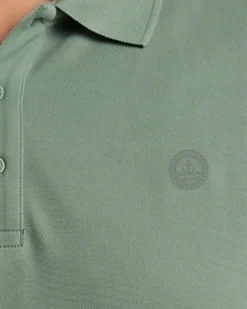 NAVY SAIL - Polo over manica corta verde salvia