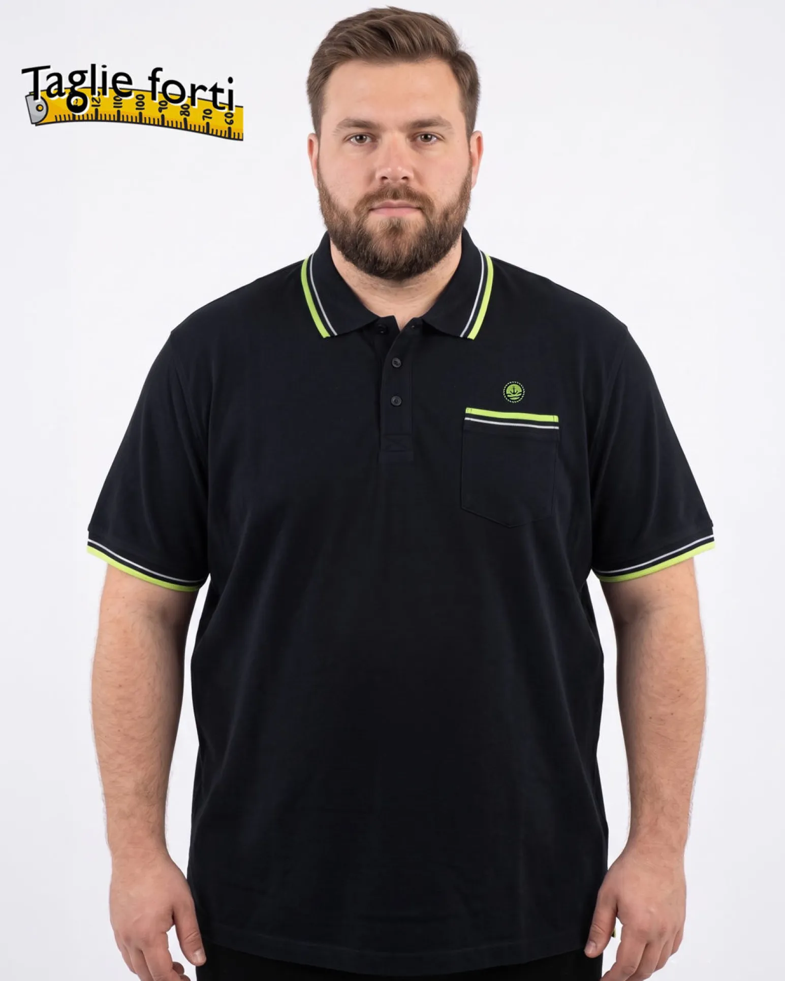 NAVY SAIL - Polo over manica corta blu scuro