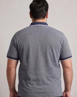 NAVY SAIL - Polo over manica corta blu scuro