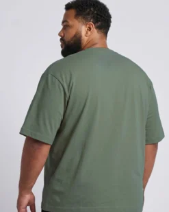 NAVY SAIL - Tshirt over manica corta verde salvia