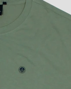 NAVY SAIL - Tshirt over manica corta verde salvia