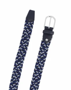 NAZARENO GABRIELLI - Cinta blu junior, intrecciata ed elasticizzata