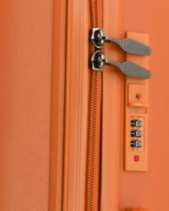 NAZARENO GABRIELLI - TROLLEY ARANCIO IN ABS 4 RUOTE