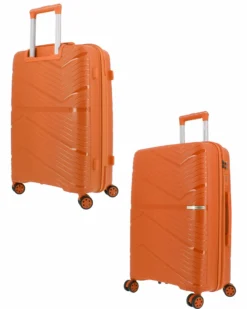 NAZARENO GABRIELLI - TROLLEY ARANCIO IN ABS 4 RUOTE