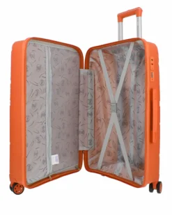 NAZARENO GABRIELLI - TROLLEY ARANCIO IN ABS 4 RUOTE