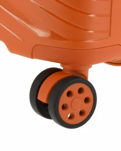 NAZARENO GABRIELLI - TROLLEY ARANCIO IN ABS 4 RUOTE
