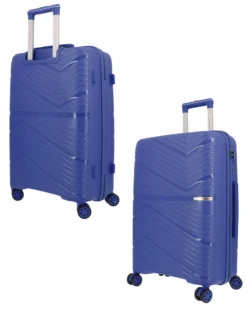 NAZARENO GABRIELLI - TROLLEY BLU IN ABS 4 RUOTE