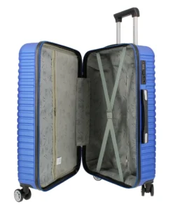 NAZARENO GABRIELLI - TROLLEY BLU IN ABS 4 RUOTE