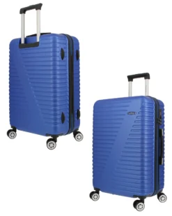 NAZARENO GABRIELLI - TROLLEY BLU IN ABS 4 RUOTE