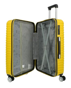 NAZARENO GABRIELLI - TROLLEY GIALLO IN ABS 4 RUOTE