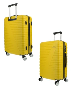 NAZARENO GABRIELLI - TROLLEY GIALLO IN ABS 4 RUOTE