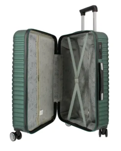 NAZARENO GABRIELLI - TROLLEY VERDE IN ABS 4 RUOTE