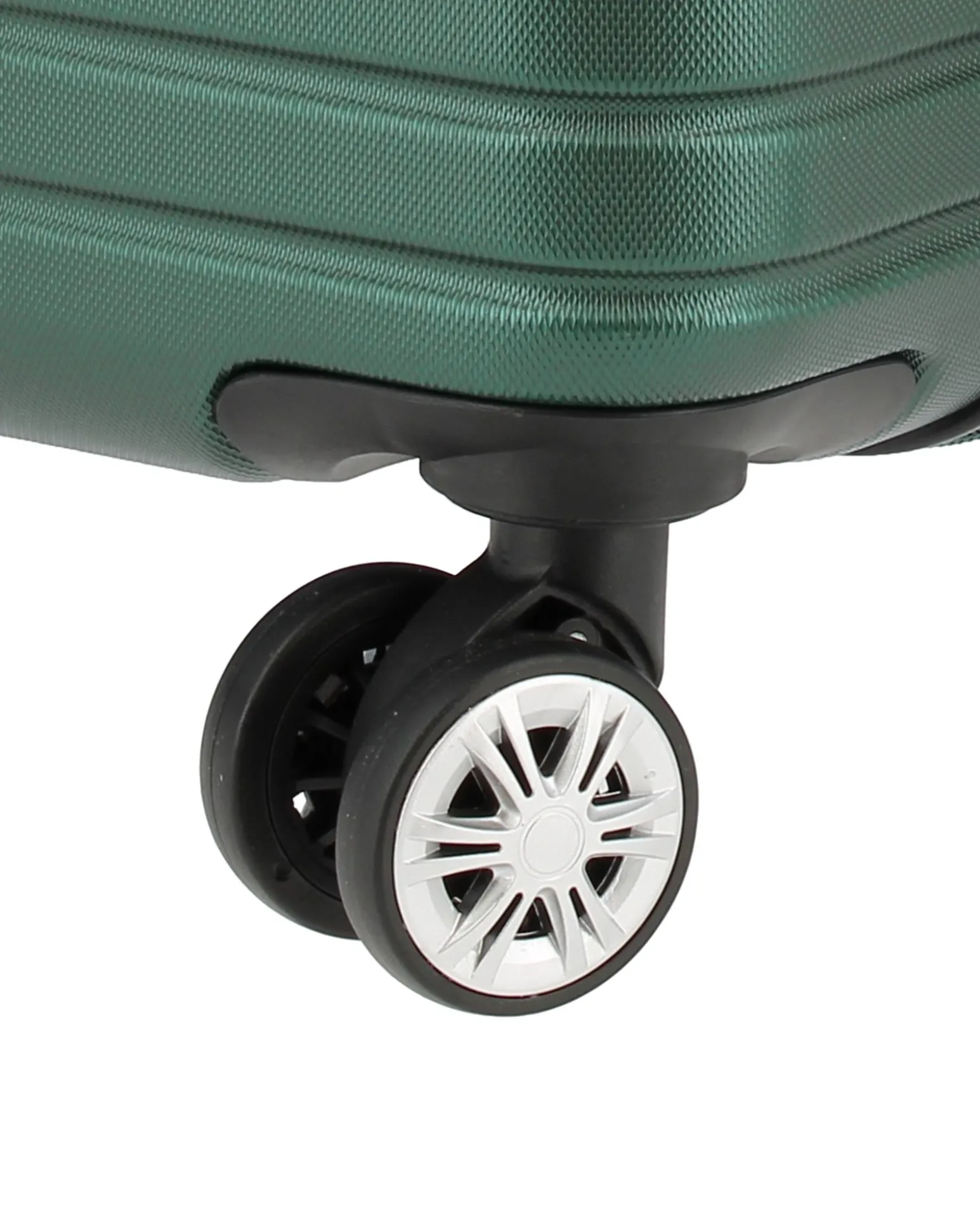 NAZARENO GABRIELLI - TROLLEY VERDE IN ABS 4 RUOTE