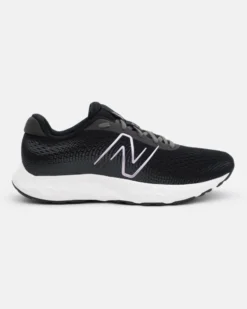 NEW BALANCE - Scarpa da running donna nera in mesh traspirante con intersuola in EVA e logo rosa metallizzato - 520 V8