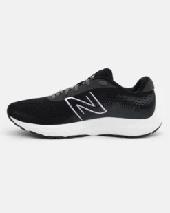 NEW BALANCE - Scarpa da running donna nera in mesh traspirante con intersuola in EVA e logo rosa metallizzato - 520 V8